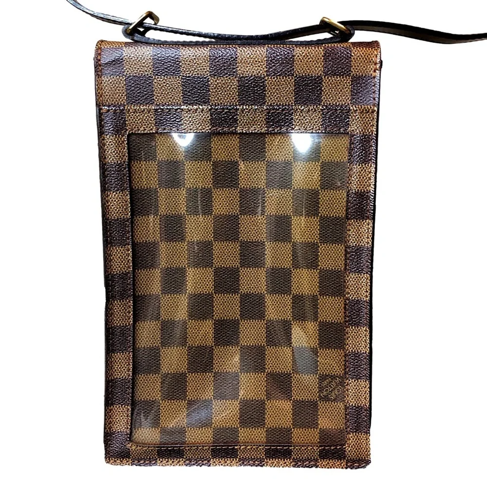 LOUIS VUITTON Portobello PM Damier Ebene Crossbody Shoulder Bag